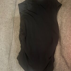 Elegant Black Sleeveless Shirt